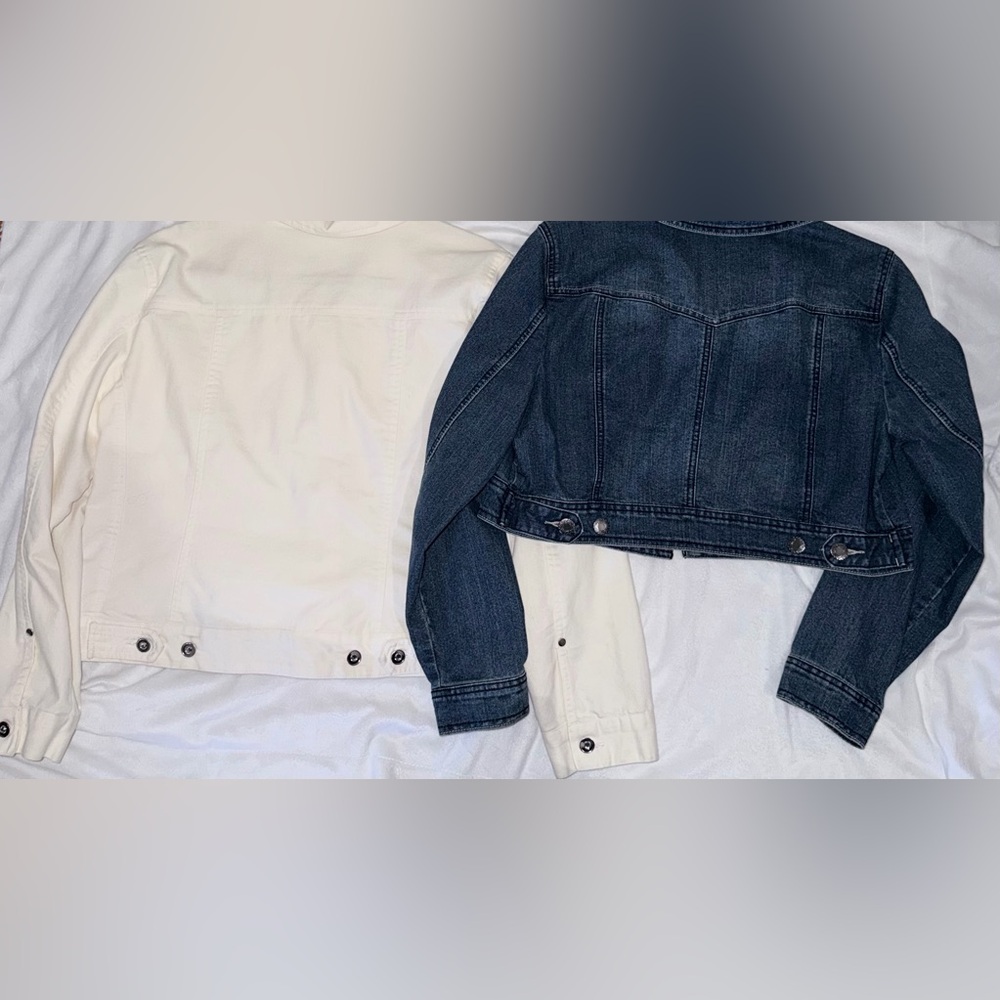 Denim and Cream Women's Denim Jackets - Picture 2 of 2